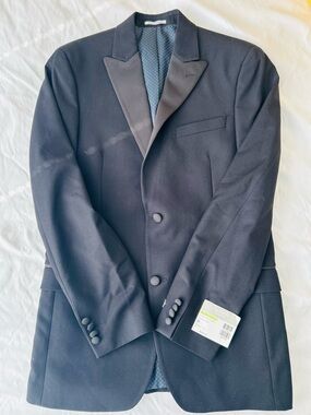 Alfani Men's Slim-Fit Tuxedo Jacket Black 38L NWT Gala Formal Event